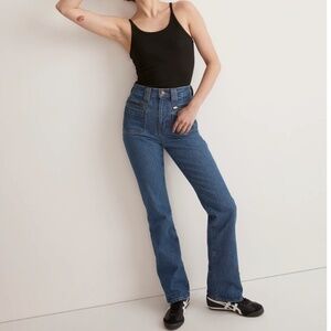 Madewell The Perfect Vintage High Rise Flare Jeans in Grahame Wash Size 28 NWT